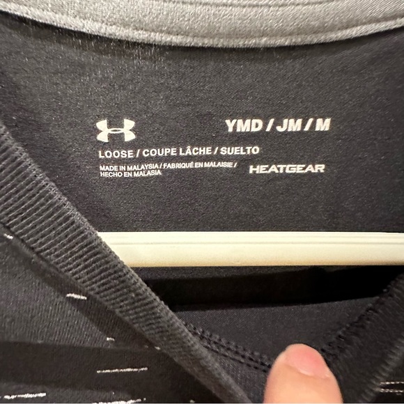 Under Armour Youth Boys Short Sleeve Printed T-Shirt, Black Size Medium - Picture 4 of 4